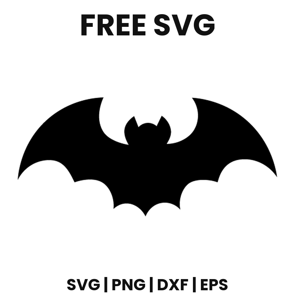 Bat Silhouette SVG Free – Halloween Bat Cut File for Cricut-8SVG