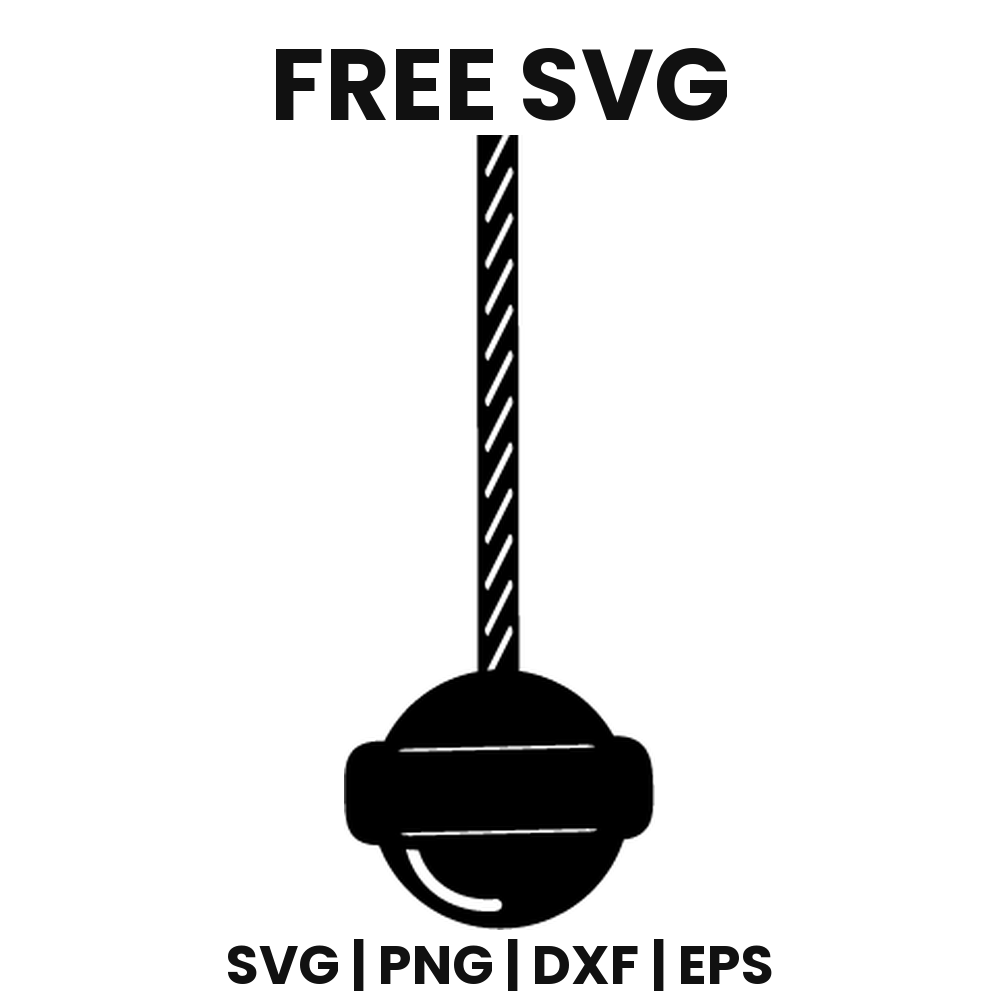 Ball Lollipop SVG Free – Round Candy Pop Cut File
