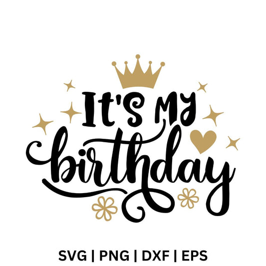 It's My Birthday SVG Free File for Cricut or Silhouette-8SVG