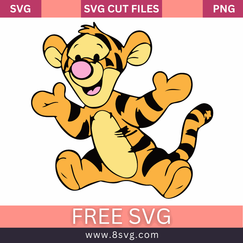 Tigger Winnie the Pooh SVG Free cut file Download – RNOSA LTD | 8SVG