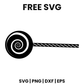 Swirl Lollipop SVG Free – Spiral Candy Pop Cut File