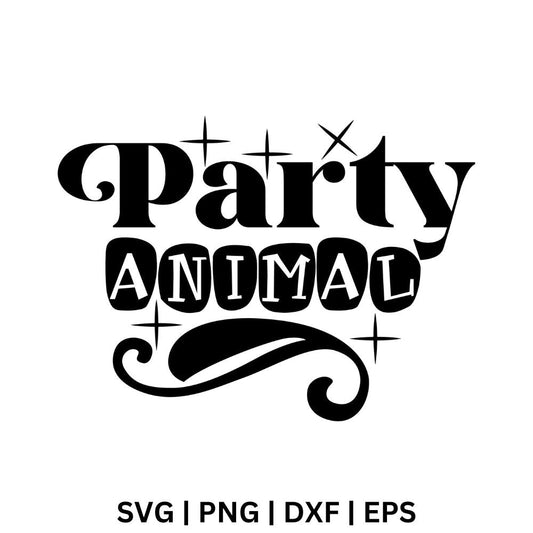 Party Animal SVG Free File for Cricut or Silhouette-8SVG