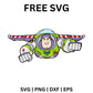 Buzz Lightyear Flying SVG Free | Soaring Space Hero Design for Cricut & Silhouette