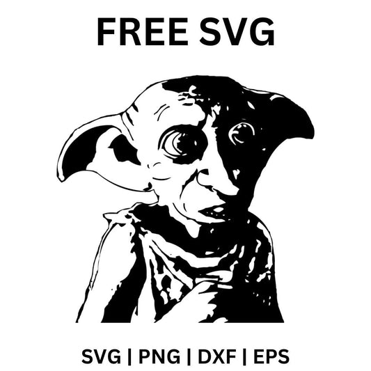 Dobby SVG Free | Free Elf Character Silhouette for Cricut & Silhouette