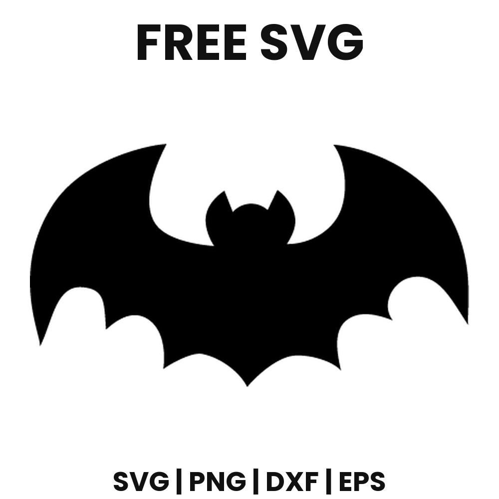 Big Bat SVG Free – Bold Halloween Bat Silhouette Cut File-8SVG
