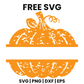 Ribbed Split Monogram SVG Free – Distressed Pumpkin Name Frame-8SVG