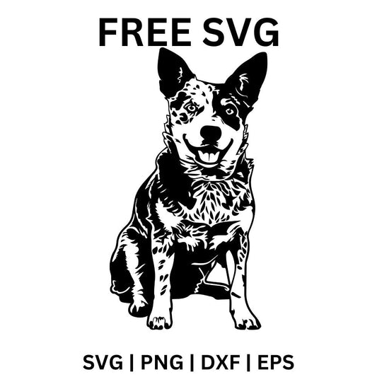 Alert Dog SVG Free | Sitting Dog Outline Design for Cricut & Silhouette