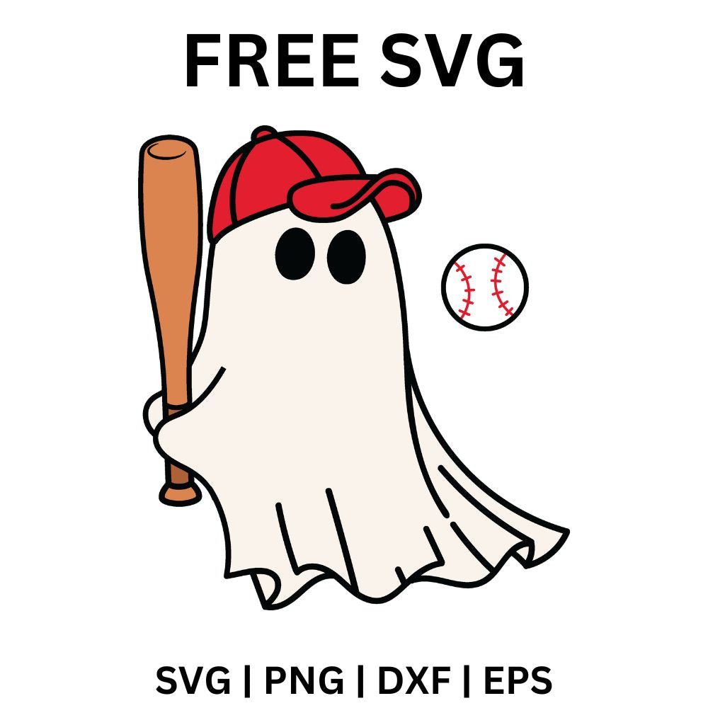 Baseball Halloween SVG Free Cut File for Cricut & Silhouette-8SVG