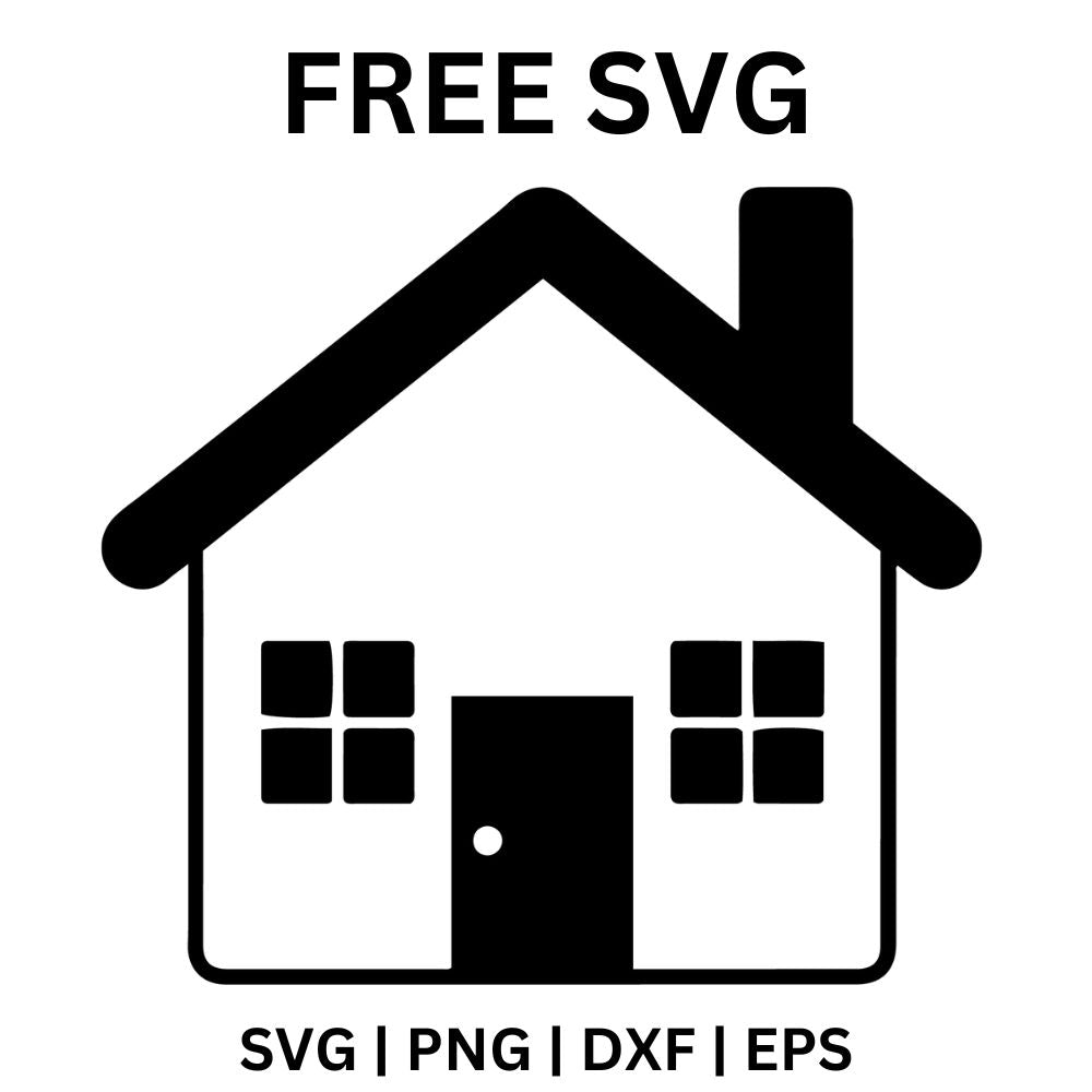 House SVG Free Cut File for Home Décor – 8SVG