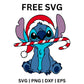 Stitch Candy Cane Christmas SVG Free Download for Holiday Crafts-8SVG