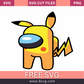 Among Us Impostor Pikachu SVG Free Cut File for Cricut- 8SVG