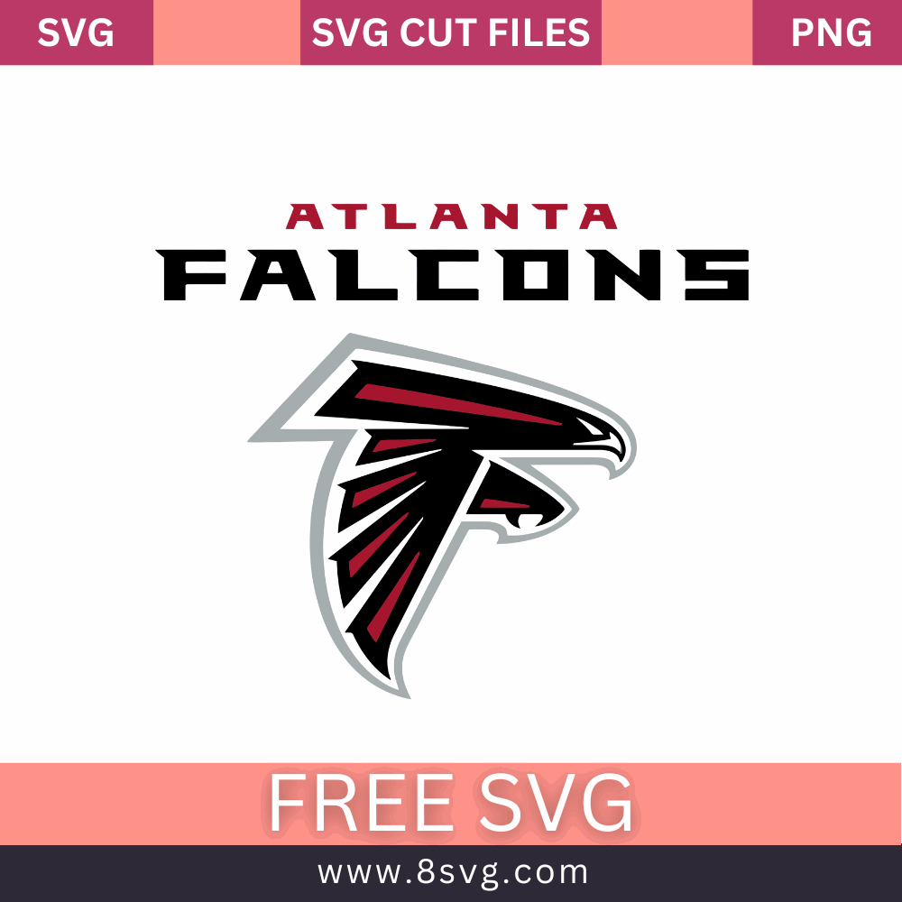 Atlanta Falcons NFL SVG Free Cut File for Cricut- 8SVG