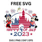 Happy 4th of July 2023 Castle SVG Free | Disney Fireworks Design for Cricut & Silhouette