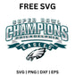 Super Bowl Champions Eagles SVG Free | Victory Design for Cricut & Silhouette