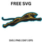 Leaping Jaguar SVG Free | Sleek Running Mascot Cut File for Cricut & Silhouette-8SVG