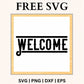 Welcome SVG Free | Bold Block Welcome Design for Cricut & Silhouette-8SVG