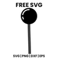 Round Lollipop SVG Free – Classic Candy Pop Cut File