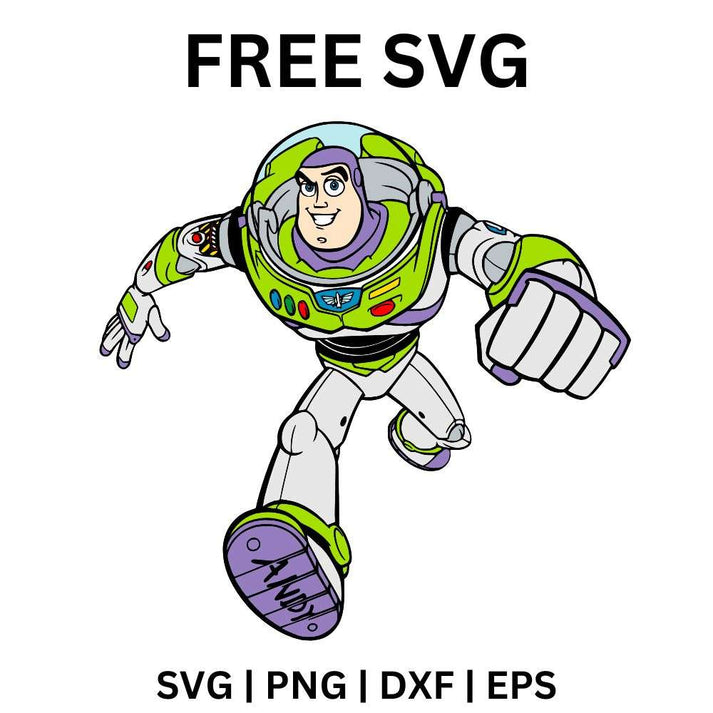 Buzz Lightyear Standing SVG Free | Confident Space Ranger Cut File for ...