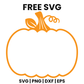 Round Pumpkin SVG Free – Simple Silhouette Cut File-8SVG