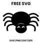 Bold Spider SVG Free – Large Silhouette Cut File-8SVG