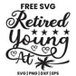 Retired Young At Heart SVG Free – Retirement Script Cut File-8SVG