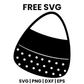 Tilted Candy Corn SVG Free – Halloween Candy Silhouette