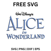 Free Alice In Wonderland SVG - Cut Files for Cricut | 8SVG – 8SVG