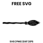 Witch Broom SVG Free – Halloween Broomstick Silhouette Cut File-8SVG