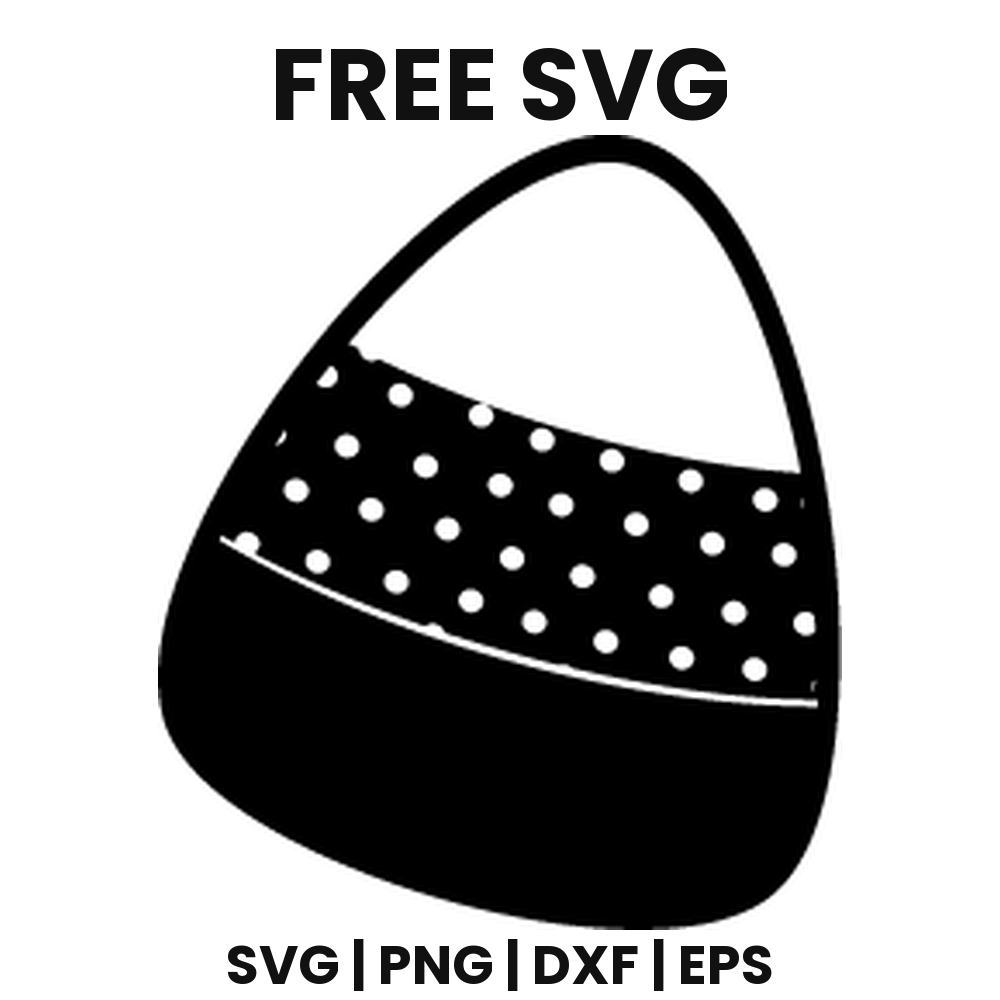 Patterned Candy Corn SVG Free – Halloween Candy Cut File