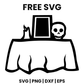 Haunted Table SVG Free – Halloween Graveyard Scene Cut File-8SVG
