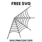 Realistic Corner Spiderweb SVG Free – Detailed Web Cut File-8SVG