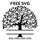 Family Tree SVG Free | 25 Hearts Design for Cricut & Silhouette