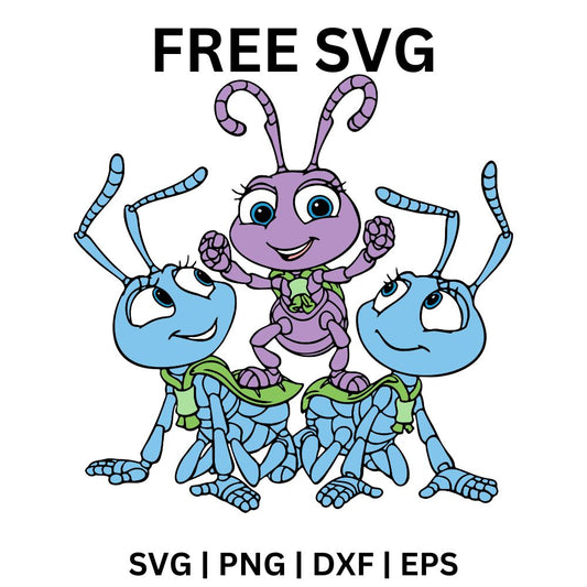 Purple Bug Queen SVG Free | Cute Insect with Royal Vibe for Cricut & Silhouette