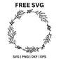 Leaf Wreath SVG Free Design for Cricut-8SVG
