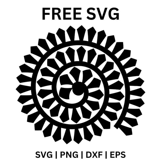 Sophisticated Bloom Paper Flower Design SVG Free for Cricut & Silhouette-8SVG