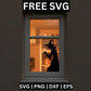 Witch Halloween SVG Free for Cricut & Silhouette | Window Cling Decoration-8SVG