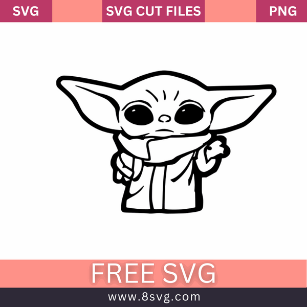 Baby Yoda Outline SVG Free Download: For Star Wars Fans – RNOSA LTD | 8SVG