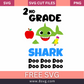 2nd Grade Baby Shark Boy Graduation Svg Free Cut File- 8SVG