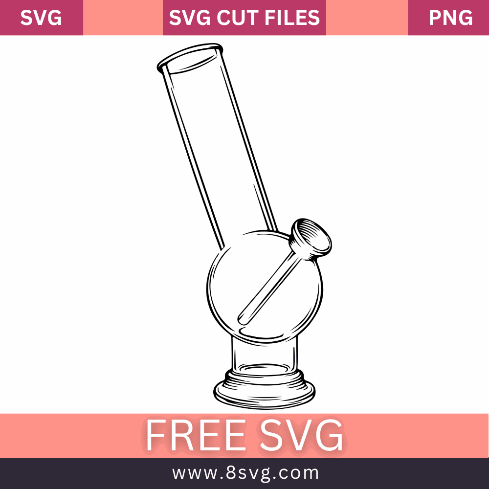 Bong Smoking Marijuana SVG Free Stoner 420 Design Deligh!- 8SVG