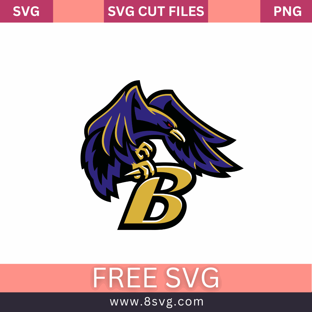 Baltimore Ravens NFL SVG Free And Png Download- 8SVG
