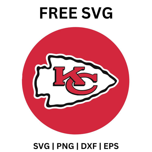 Kansas City Chiefs SVG Free | Bold Red Circle Logo for Cricut & Silhouette