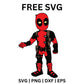 Lego Deadpool SVG Free | Fun Building Block Style for Cricut & Silhouette