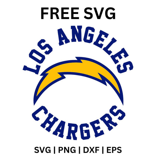 Los Angeles Chargers Bolt SVG Free | Classic Team Logo for Cricut & Silhouette