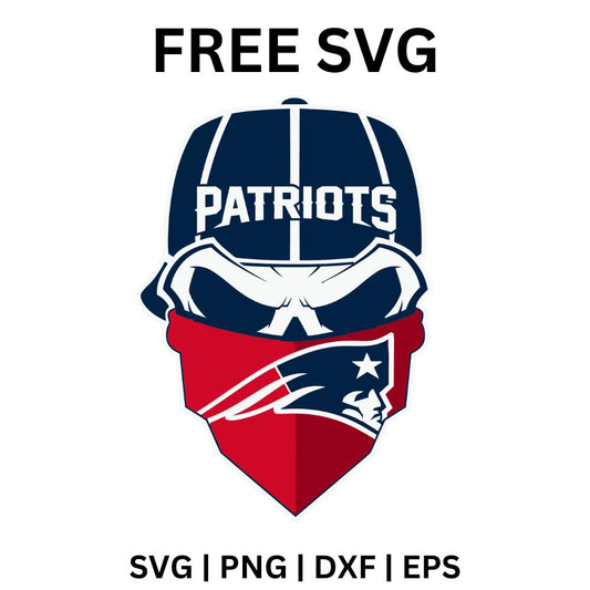 Patriots Helmet Mask SVG Free | Bold Football Face Shield for Cricut & Silhouette
