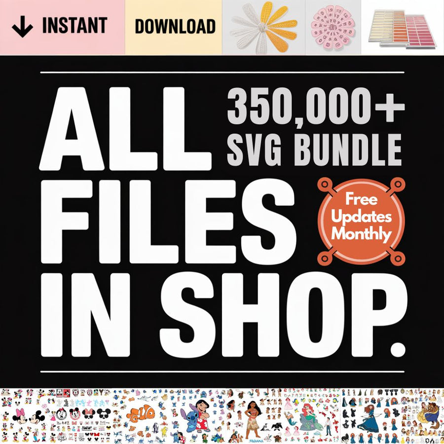 ENTIRE SHOP UNLOCKED! 350,000+ Premium SVG Files