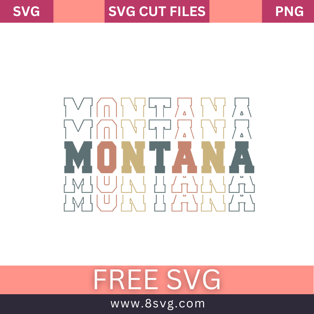 Montana stack retro vintage SVGFree And Png Download-8SVG