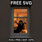 Ghost Halloween SVG Free for Cricut & Silhouette | Window Cling Decoration-8SVG