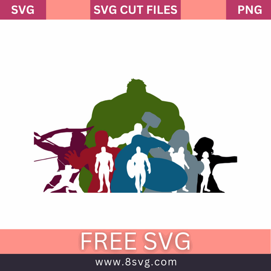 Avengers Assemble Svg Free Cut File for Cricut- 8SVG