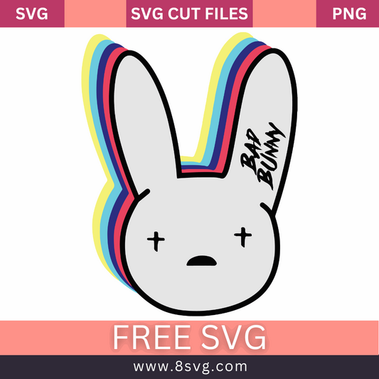 Bad Bunny Embroidery Svg Free Cut File For Download- 8SVG