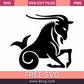 Capricorn Drawing SVG Free And Png Download cut files for cricut- 8SVG